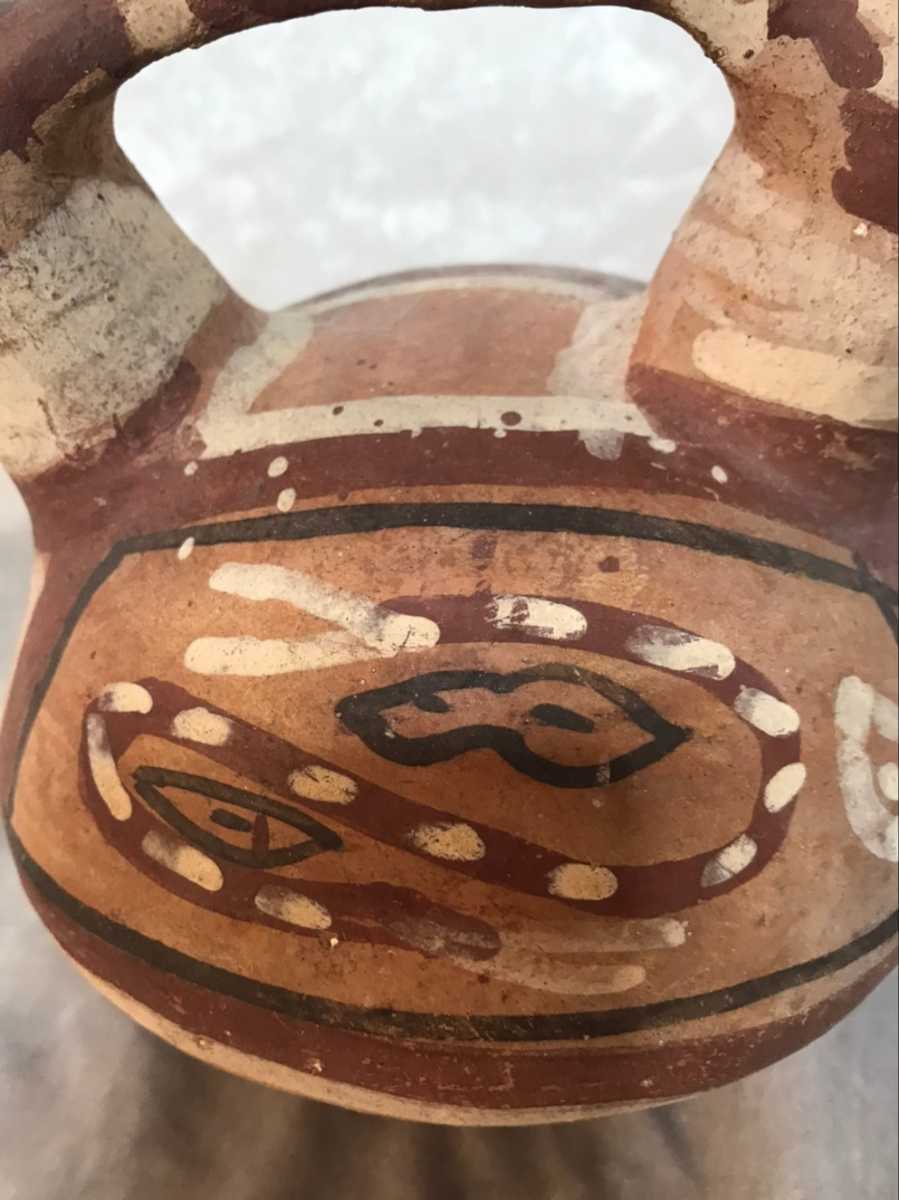 土器】モチェ土器 注口壺③ モチェ文化 アンデス文明 100～800