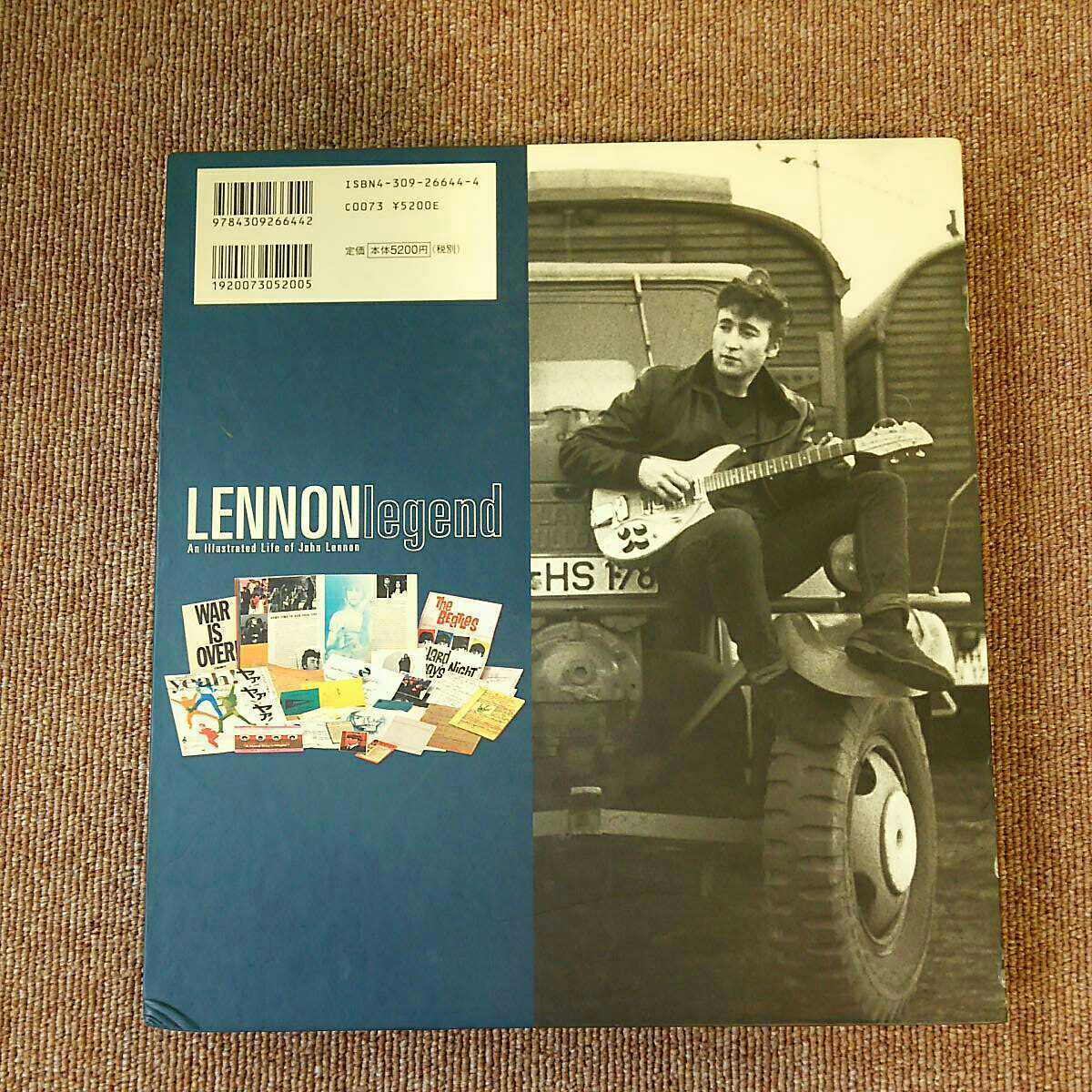 ジョン・レノン レジェンド john Lennon LEGEND THE BEATLES ザ・ビートルズ ジェームズ・ヘンケ CD付き 自伝 当時物 中古 長期保管_画像2