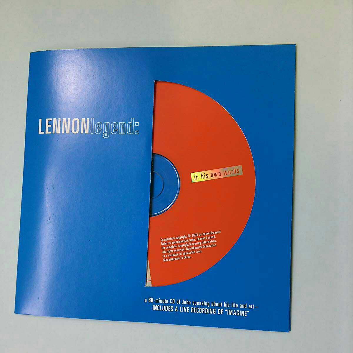 ジョン・レノン レジェンド john Lennon LEGEND THE BEATLES ザ・ビートルズ ジェームズ・ヘンケ CD付き 自伝 当時物 中古 長期保管_画像4