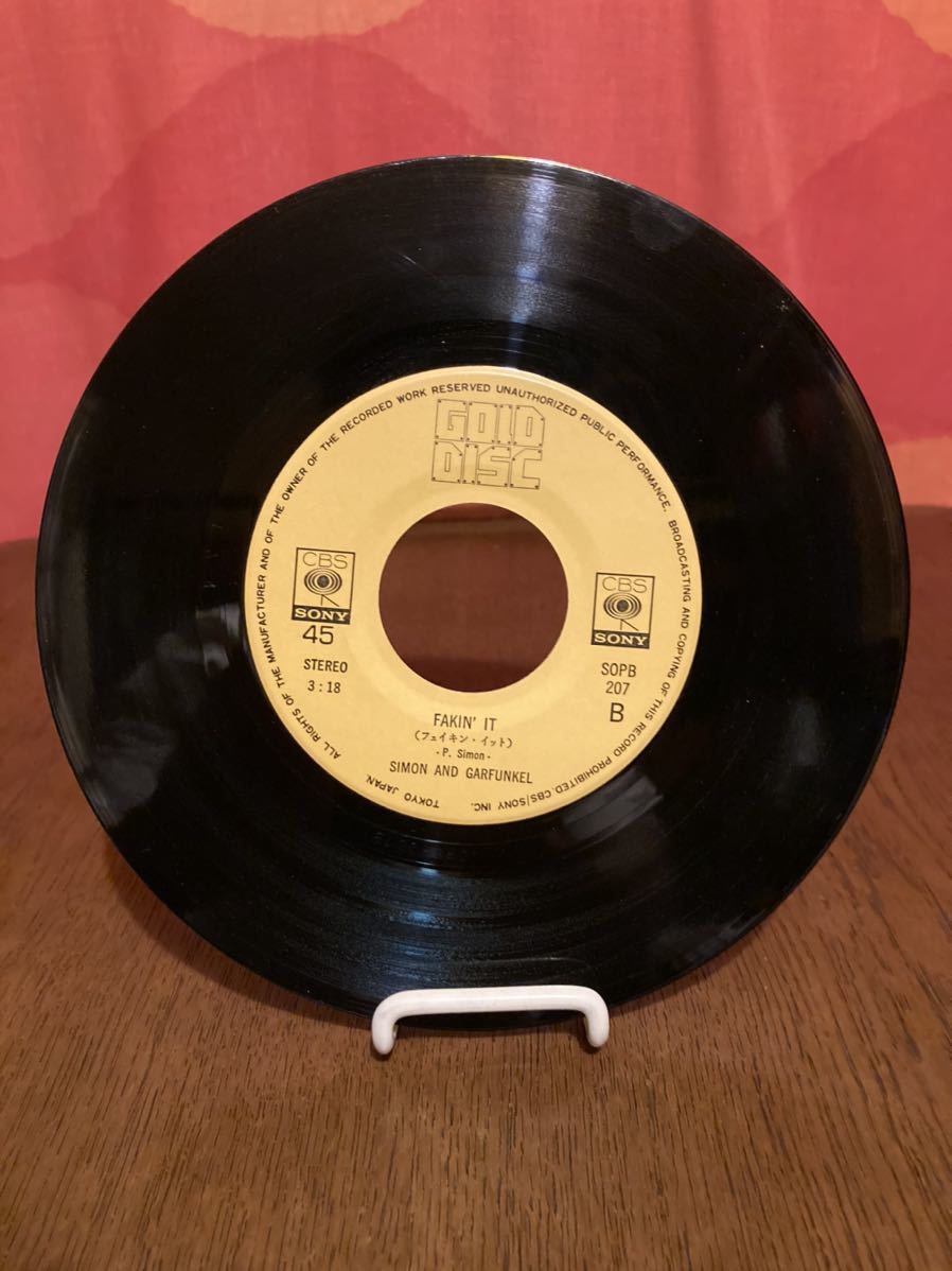 サイモンアンドガーファンクルSIMON&GARFUNKEL/ミセスロビンソンmrs robinsonフェイキンイットfakin'it/cbsonyシングルレコード45rpm_画像8