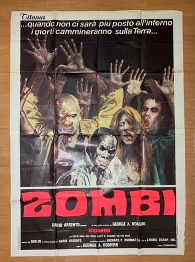 zombi Italy version large original poster George *A*romero direction da rio *arujentoDAWN OF THE DEAD 1978 year 