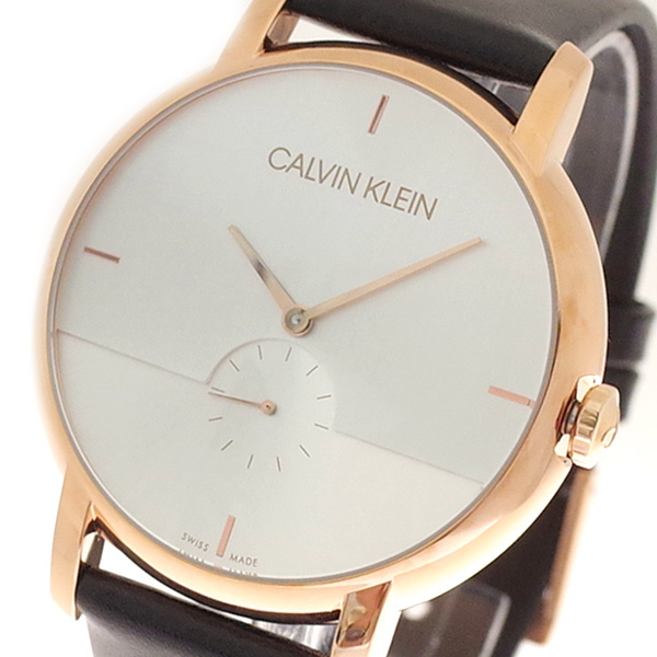 カルバンクライン CALVIN KLEIN 腕時計 K9H2X6C6 メンズ クォーツ ホワイトシルバー ブラック ローズゴールド