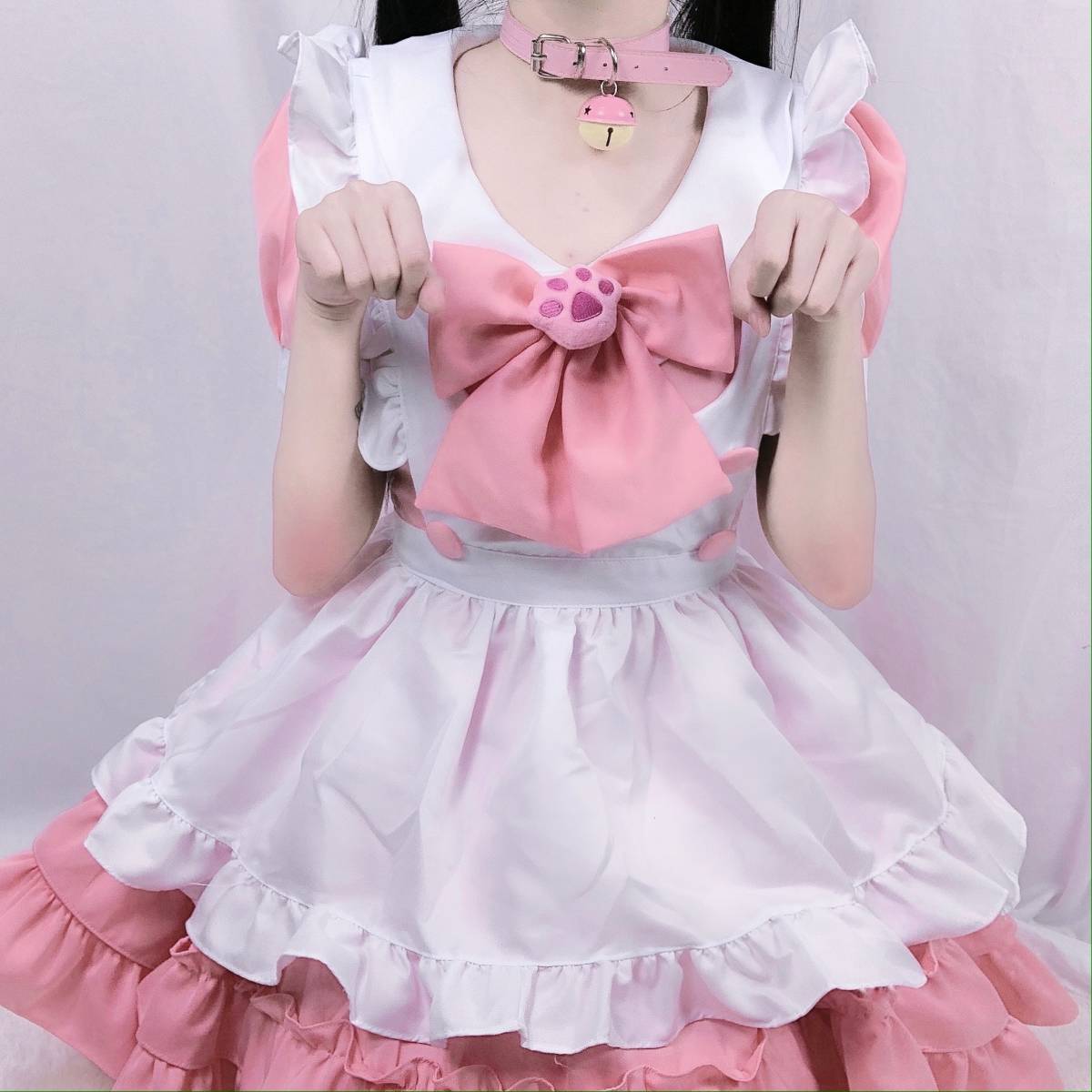 【萌】レディースメイド 服 ロリータ かわいい ハロウィン.学園祭.お祭り.イベント.文化祭 コスプレ衣装の画像7