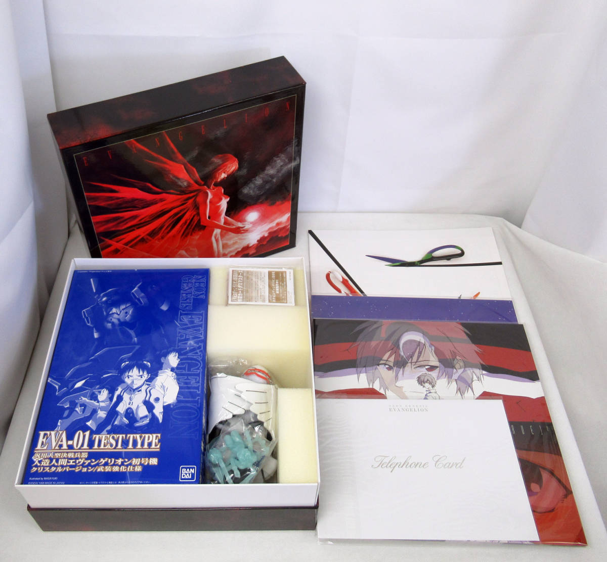 B238* new goods unopened LD BOX* Neon Genesis Evangelion theater version BOX complete the first times limitation version * goods unused telephone card Carddas master z* premium θ