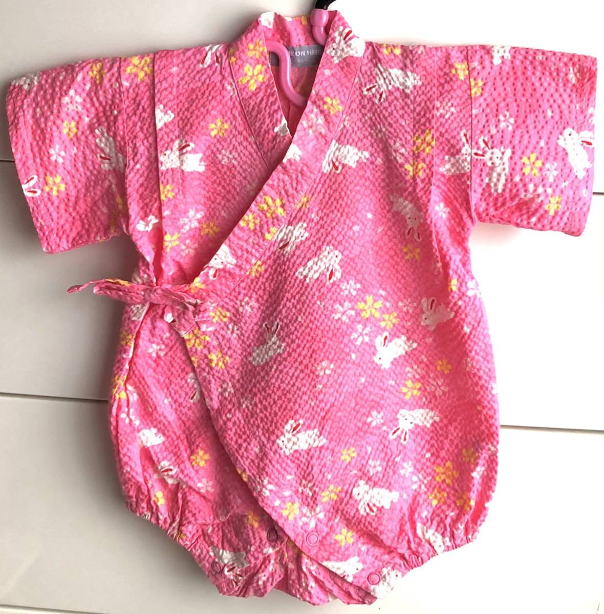 子ども服ベビー服女の子サイズ80cm 甚平浴衣ピンク日本代购,买对网