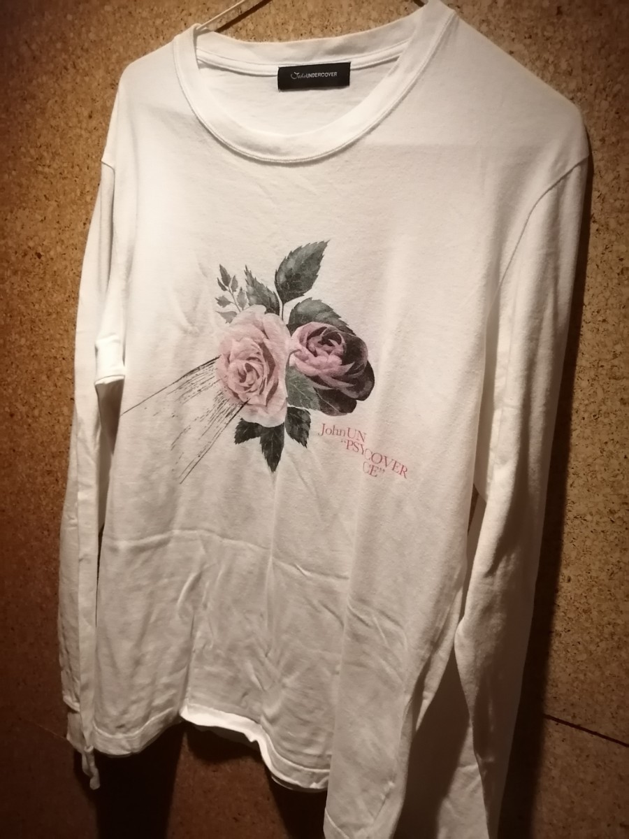 johnUNDERCOVER ロンT 薔薇 Tシャツ