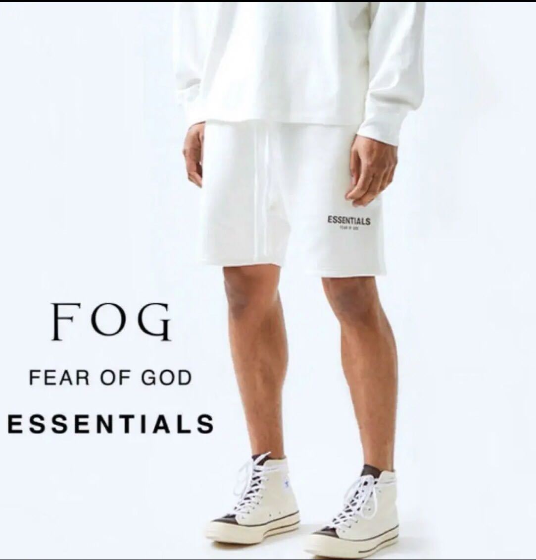 FOG Essentials エッセンシャルズ リフレクティブ ハーフパンツ White