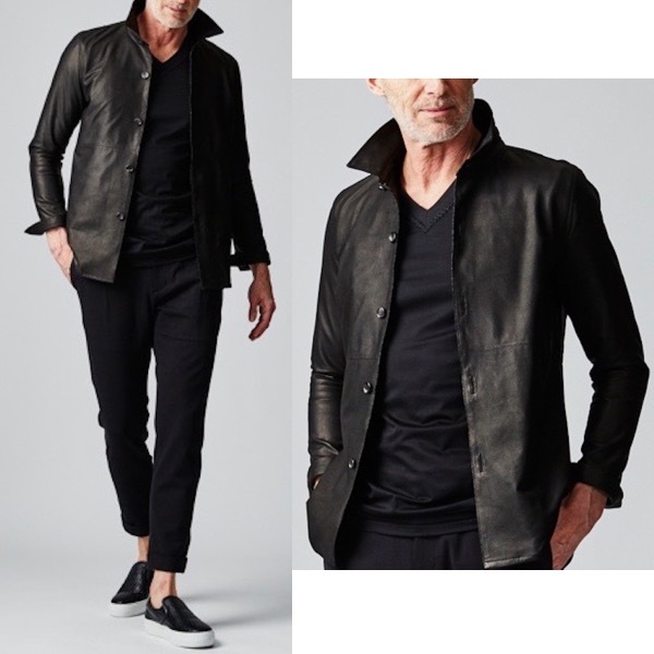 新品19.8万 20AW 送料無料】AKM PLAIN SHIRTS レザーシャツ ジュン