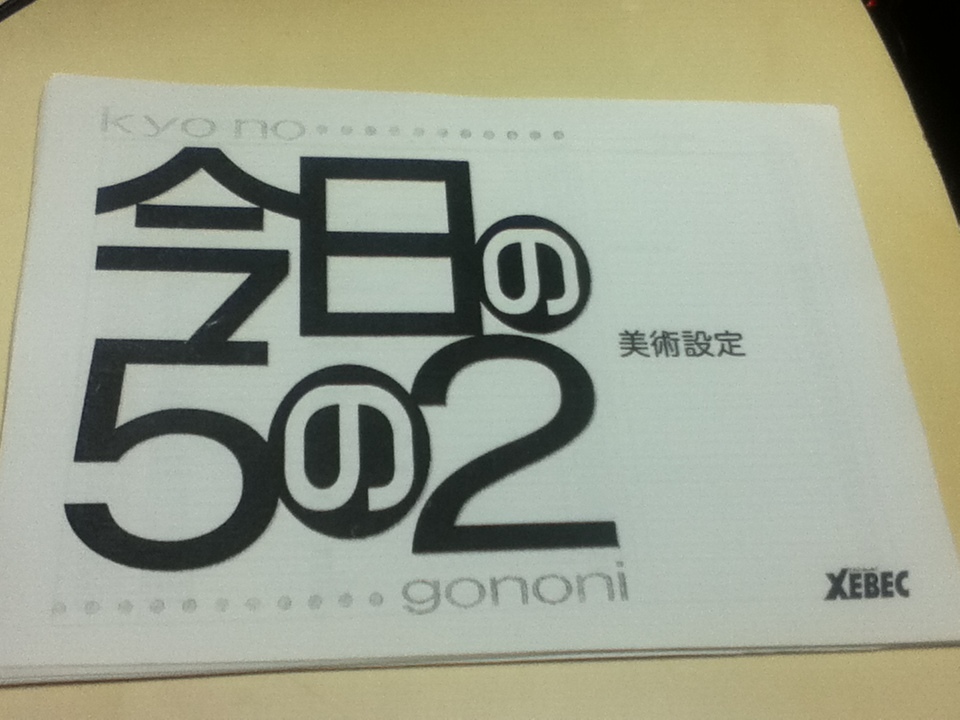 70％OFF】 設定資料集 今日の5の2 XEBEC アニメ制作資料 美術設定 原画