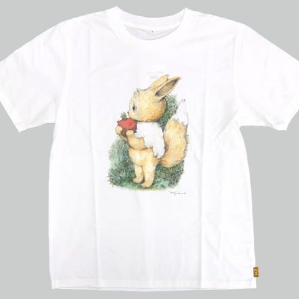 Paypayフリマ 未開封新品 イーブイ ヒグチユウコ Tシャツ ポケモン ポケットモンスター ブイズ イーブイヒーローズ Lサイズ ホワイト