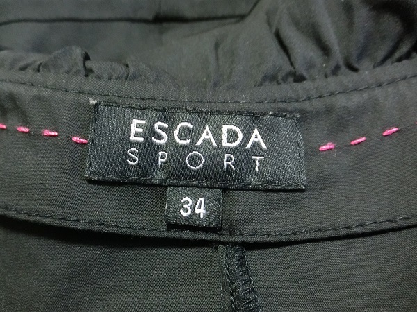 ESCADA　エスカーダ　リボン　ストレッチ　ワンピース　ブラック　３４_画像4