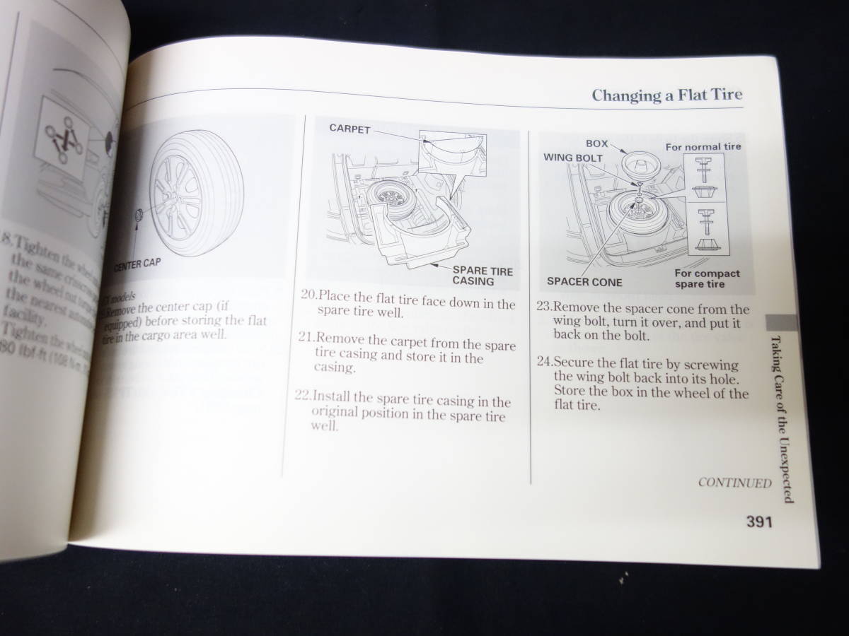 [Y600 prompt decision ] Honda Insight owner manual / 2010 year of model / English version 