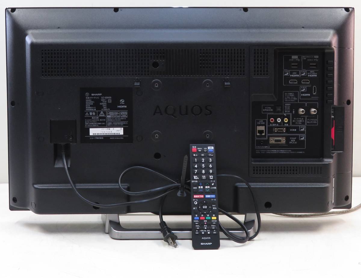 オークショ ヤフオク! 2015年製 液晶TV 32型 LED - (7328)SHARP LC-32W25 メーカー