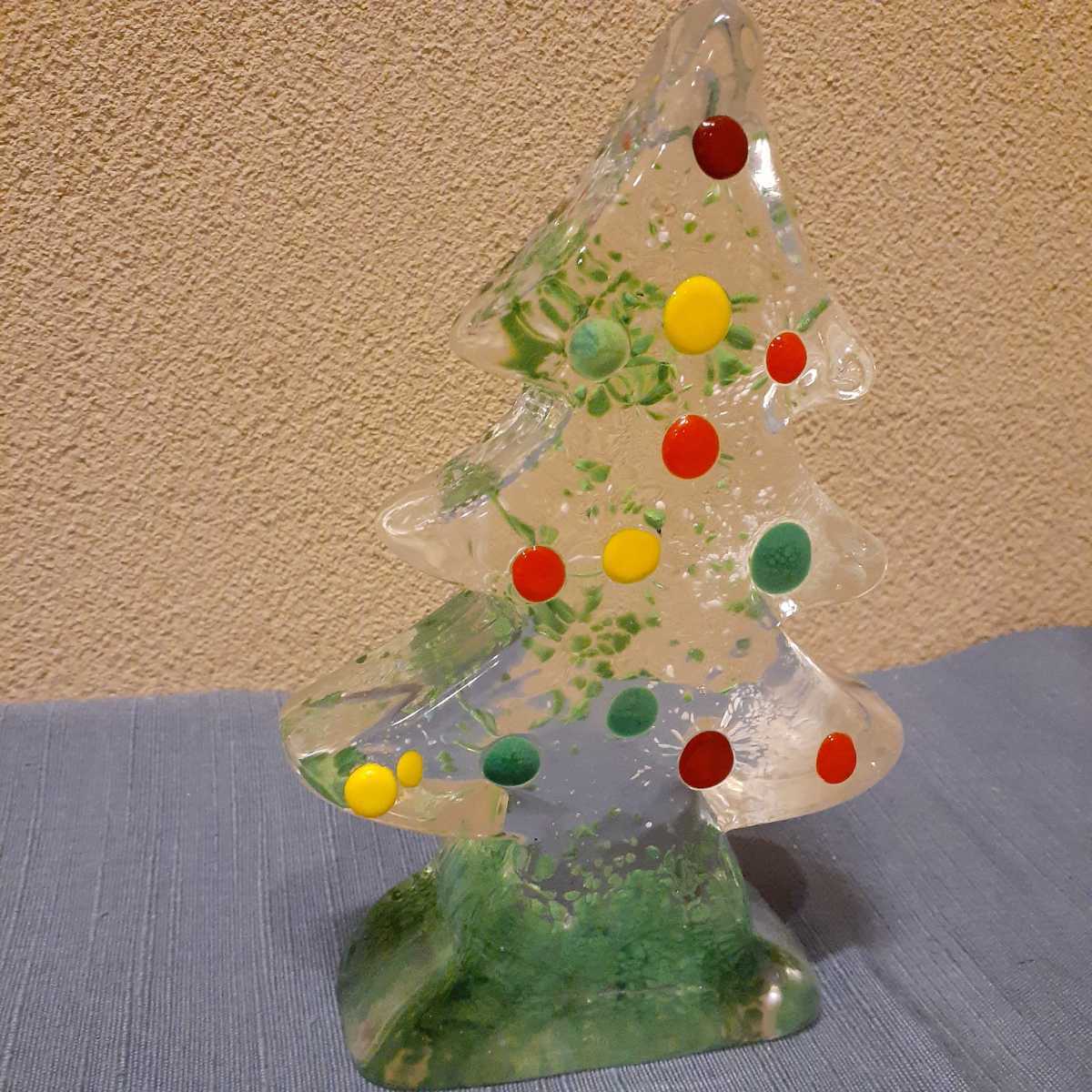 ムラーノガラス ベネチアンガラス エンジェル クリスマスツリー エンジェル約12.5cm×6cmcm　ツリー約18.5cm×12cm×3.5cm