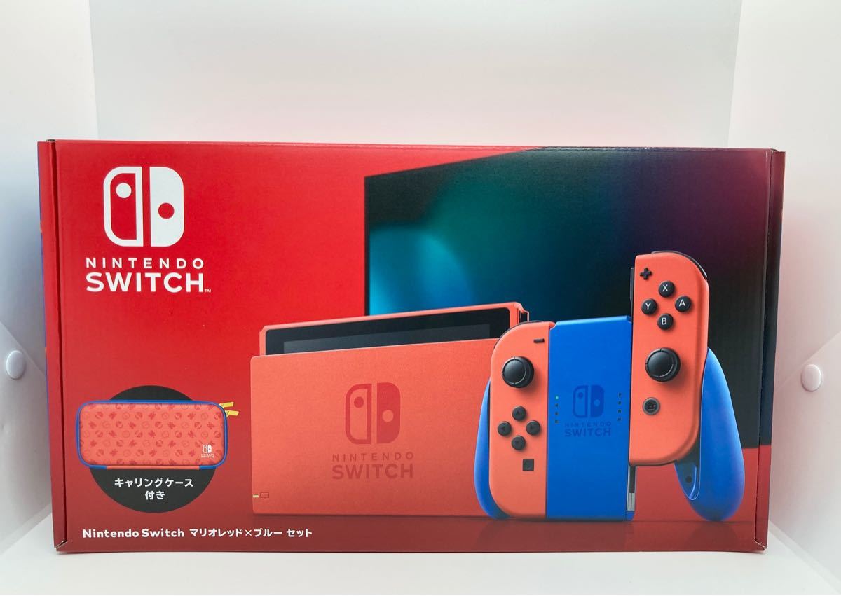 正規商品販売店 Nintendo Switch マリオレッド ネオン 2台セット 家庭