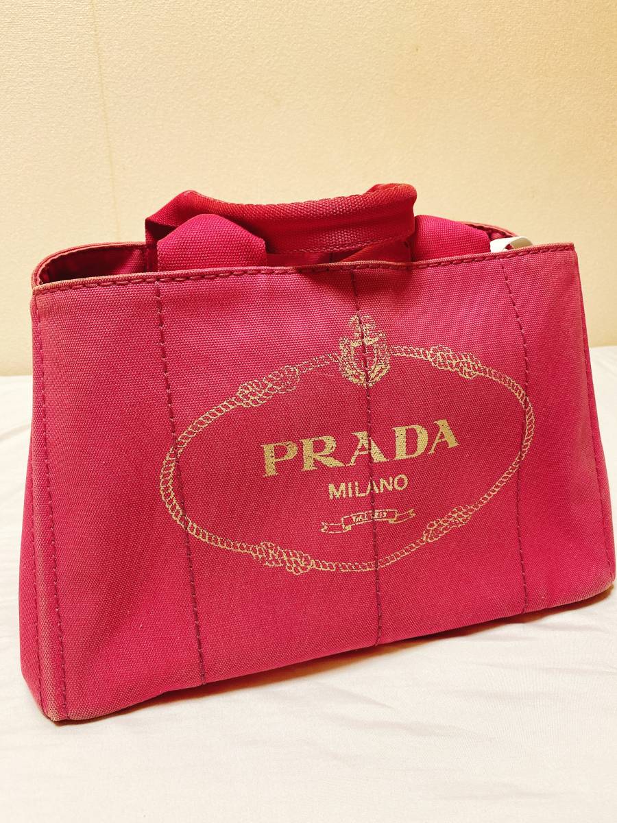 PRADA CANAPAキャンバストートバッグ_画像1