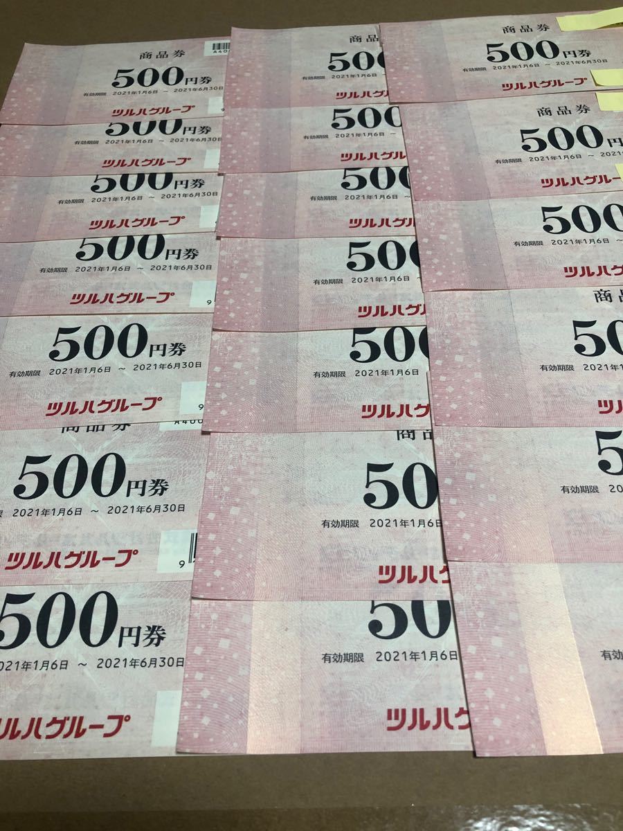 気質アップ ツルハお買い物券 1万円分 (500円券 20枚) - チケット ...