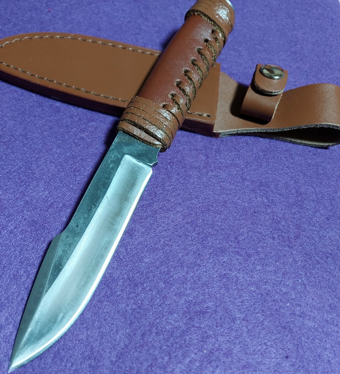 鍛造 極厚刃 ハンティングナイフ サバイバルナイフ