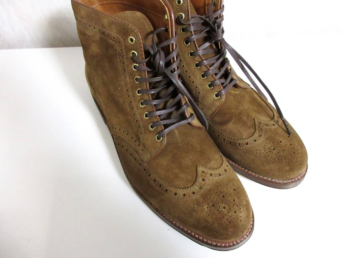 オールデン Alden for Leather Soul スエード レザー ブーツ ウイング