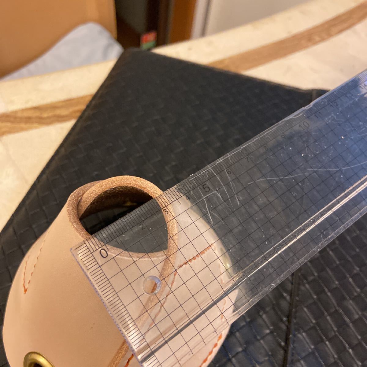 手縫い　ワンポールテント　タープ　接続アダプター