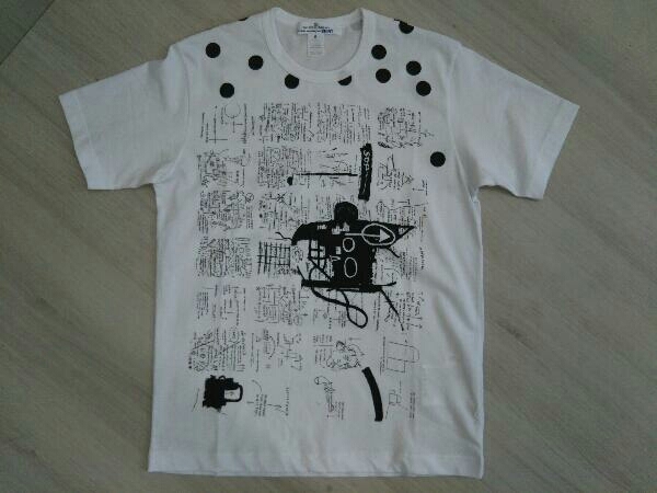 【未使用品】 Basquiat／W26107 Jean-Michael SHIRT ホワイト 半袖シャツ GARCONS des COMME 半袖Tシャツ サイズM コムデギャルソン Mサイズ