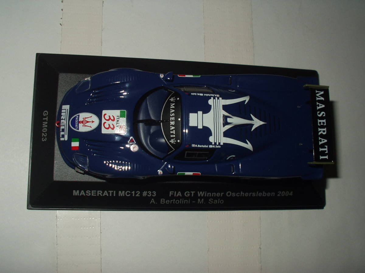 ixo-Models MASERATI MC12 #33 FIA Winner Oschersleben 2004 / イクソ 2004FIAオースチャースレーベン優勝車 マセラティ MC12 ( 1:43 )_画像5