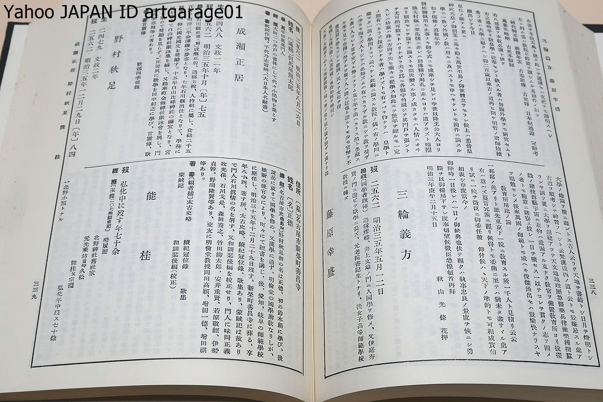 国学者伝記集成・3冊/現代に及ぶ国学者を加へて堂々項を立つること五百有余名・名実供に備つた国学者伝記の一大集成の成立を見ることなつた_画像8