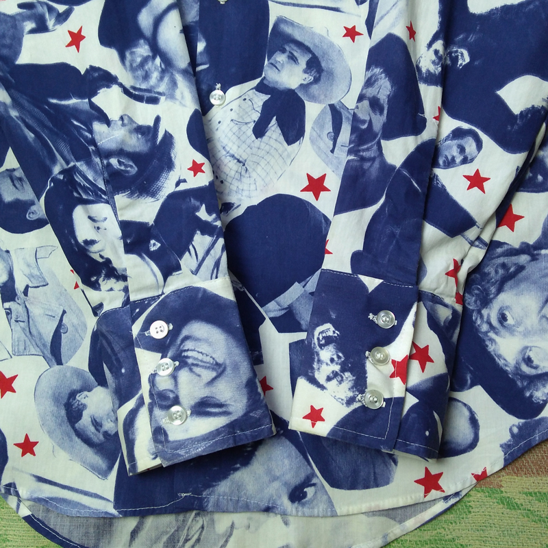 ハリウッドスター 総柄【EXPRESSIONS by CAMPUS】70s Hollywood Star Photo Print Shirt / 70年代 シャツ キングコング ヴィンテージ 60s_画像4