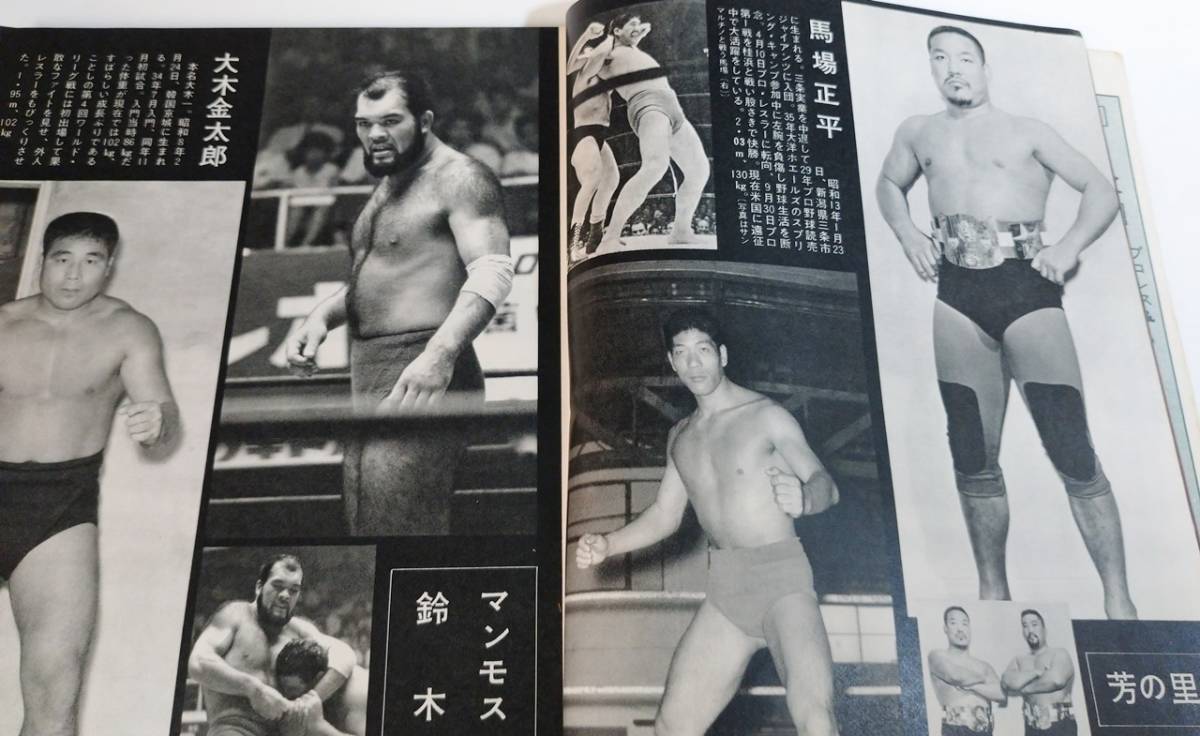 『プロレス&ボクシング』昭和37年10月号増刊/1962年/ 日本花形レスラー、ボクサー写真名鑑/力道山/豊登/海老原博幸/ファイティング原田