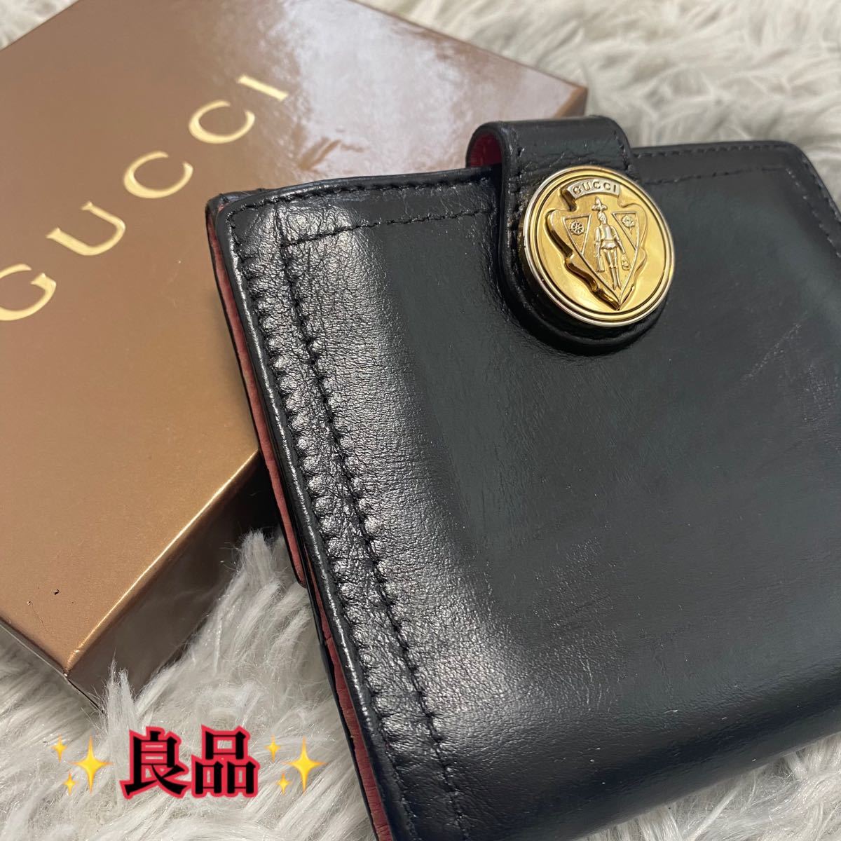 交換無料！ 大幅値下げ 新品未使用 GUCCI オールドグッチ 二つ折り財布