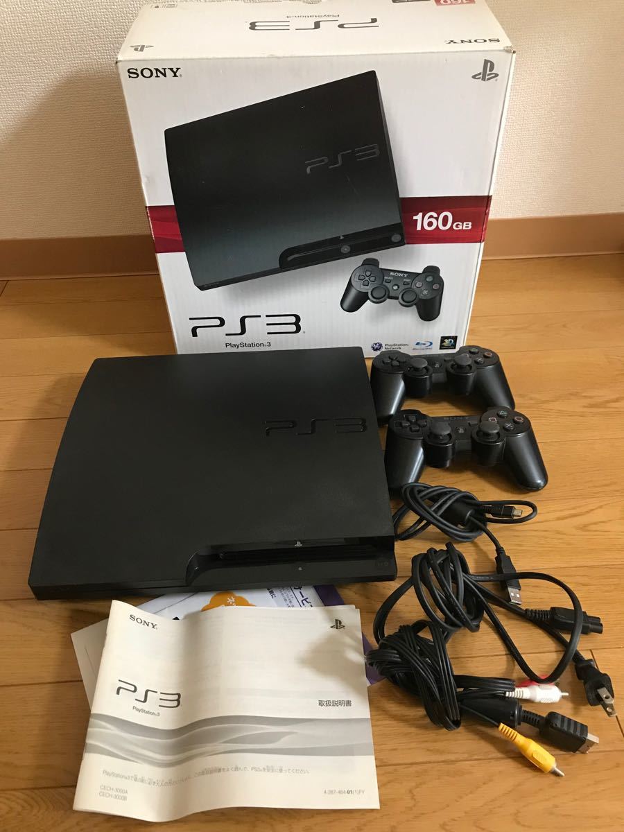 CECH-3000A SONY PlayStation3 PS3本体 ソニー プレイステーション3 PS3 コントローラー2個