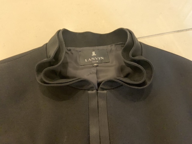 東京ソワールランバンノワール高級喪服ブラックフォーマルアンサンブル