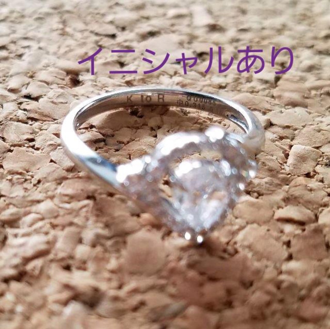 訳あり/美品】ローズカットダイヤモンドリング ペアシェイプ 18 訳あり/美品】ローズカットダイヤモンドリング ペアシェイプ 18