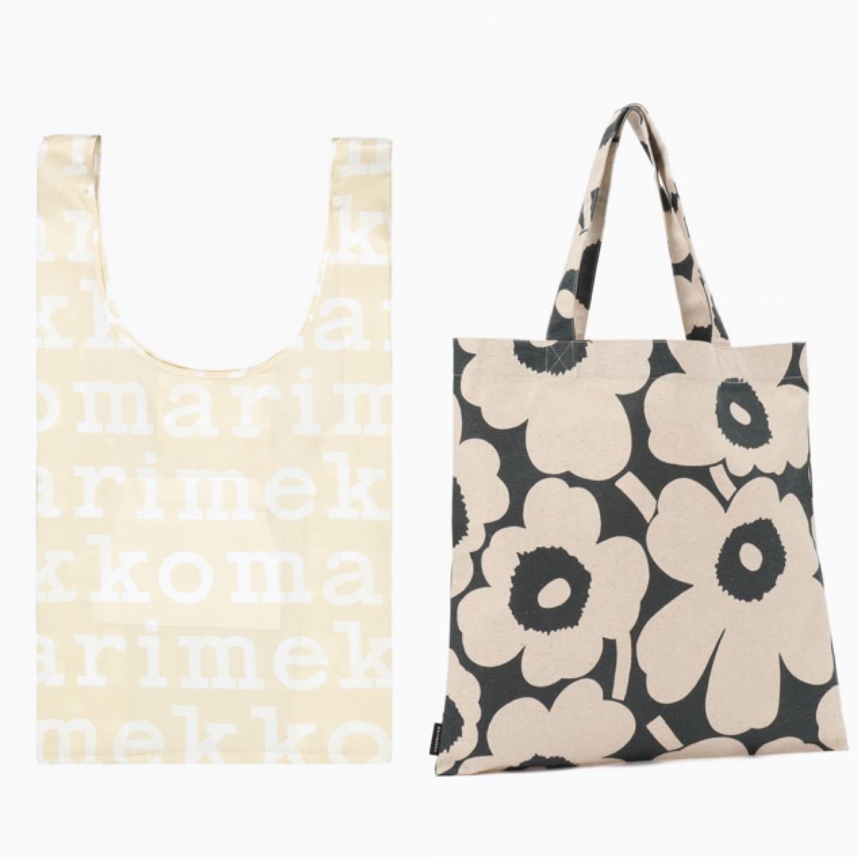 marimekko マリメッコ マリロゴスマートバッグ＋リネントートバッグ