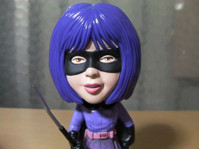  б/у вентилятор ko Bubble head фильм толчок as хит девушка FUNKO Wacky Wobbler Kick-Ass Hit Girl