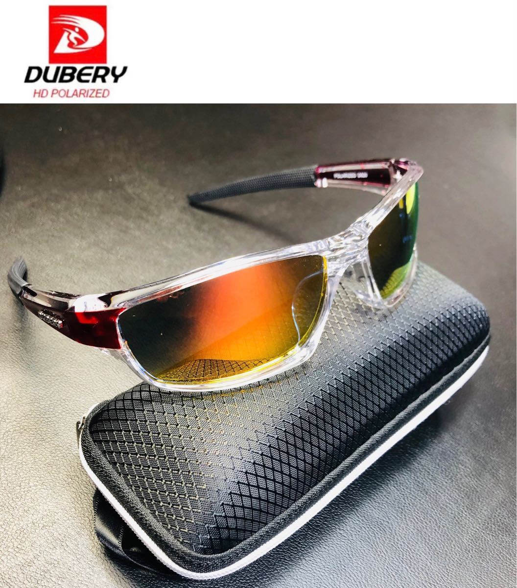 DUBERY サングラス 偏光グラス UV400 軽量 車  釣り アウトドア 偏光サングラス スポーツサングラス 