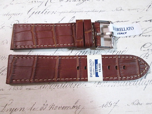 MORELLATO ITALY 24mm Tan カーフ Plain