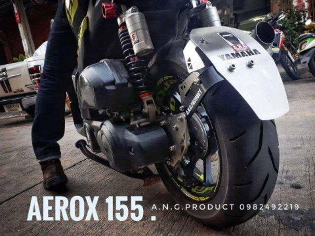 超格安一点 AEROX155 NVX125 マッドガード ブルー ステンレス製 泥除け
