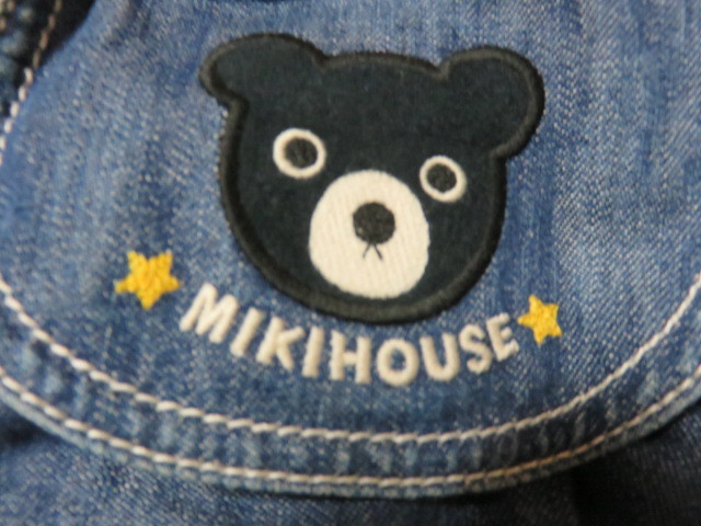 MIKI HOUSE ミキハウス MIKI HOUSE FIRST ミキハウスファースト ナップサック 幼児用 デニム地 サイズ目安190-170-90㎜ かわいいです_画像3