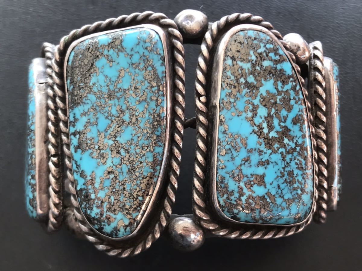 NAVAJO 【OLD PAWN】1960~70's GEM MORENCI Turquoise モレンシ NAVAJO 【OLD PAWN】1960~70's GEM MORENCI Turquoise モレンシ