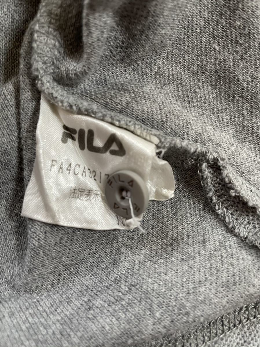 ★FILA フィラ★コットン素材で着心地の良い！グレーカラーメンズ半袖ポロシャツ/M_画像8