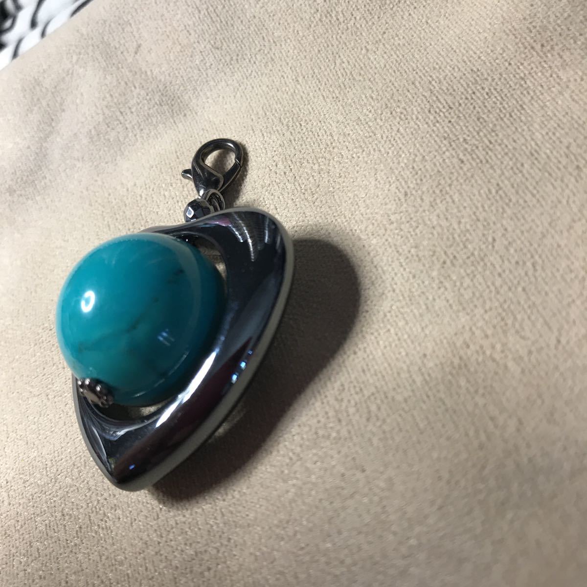  blue. turquoise 20 millimeter Heart hema tight strap # charm # pendant top 