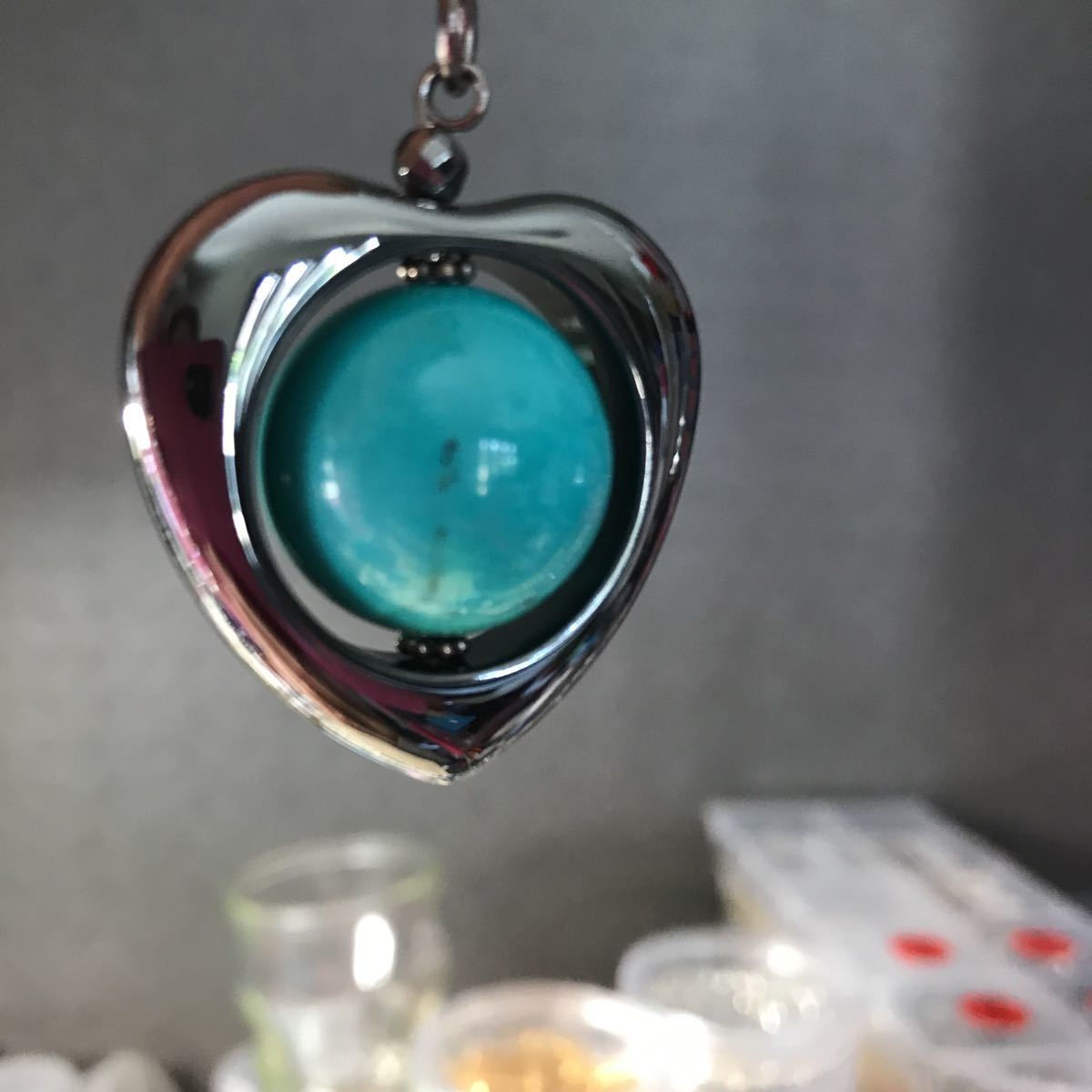  blue. turquoise 20 millimeter Heart hema tight strap # charm # pendant top 