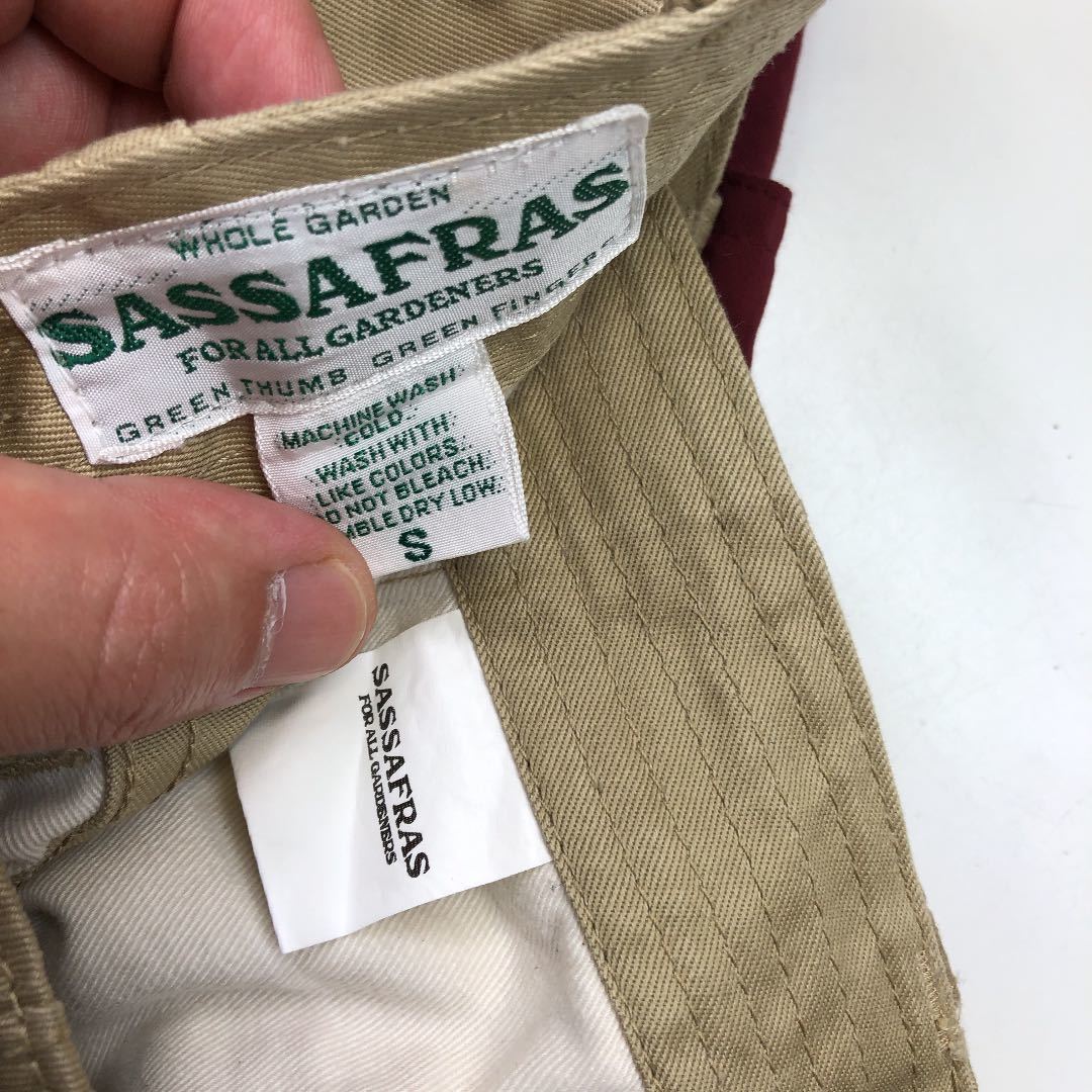  beautiful goods!SASSAFRAS four ru leaf bai color chinos (S)sasaflas