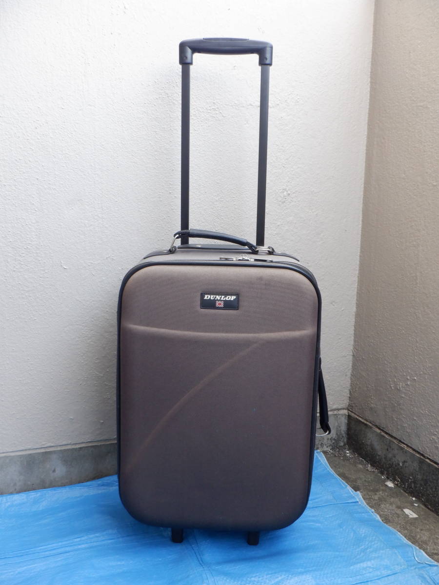  Dunlop DUNLOP suitcase small shape scorching tea color 2 wheel condition excellent 