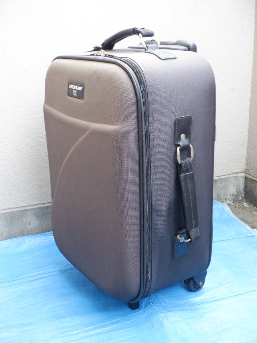  Dunlop DUNLOP suitcase small shape scorching tea color 2 wheel condition excellent 