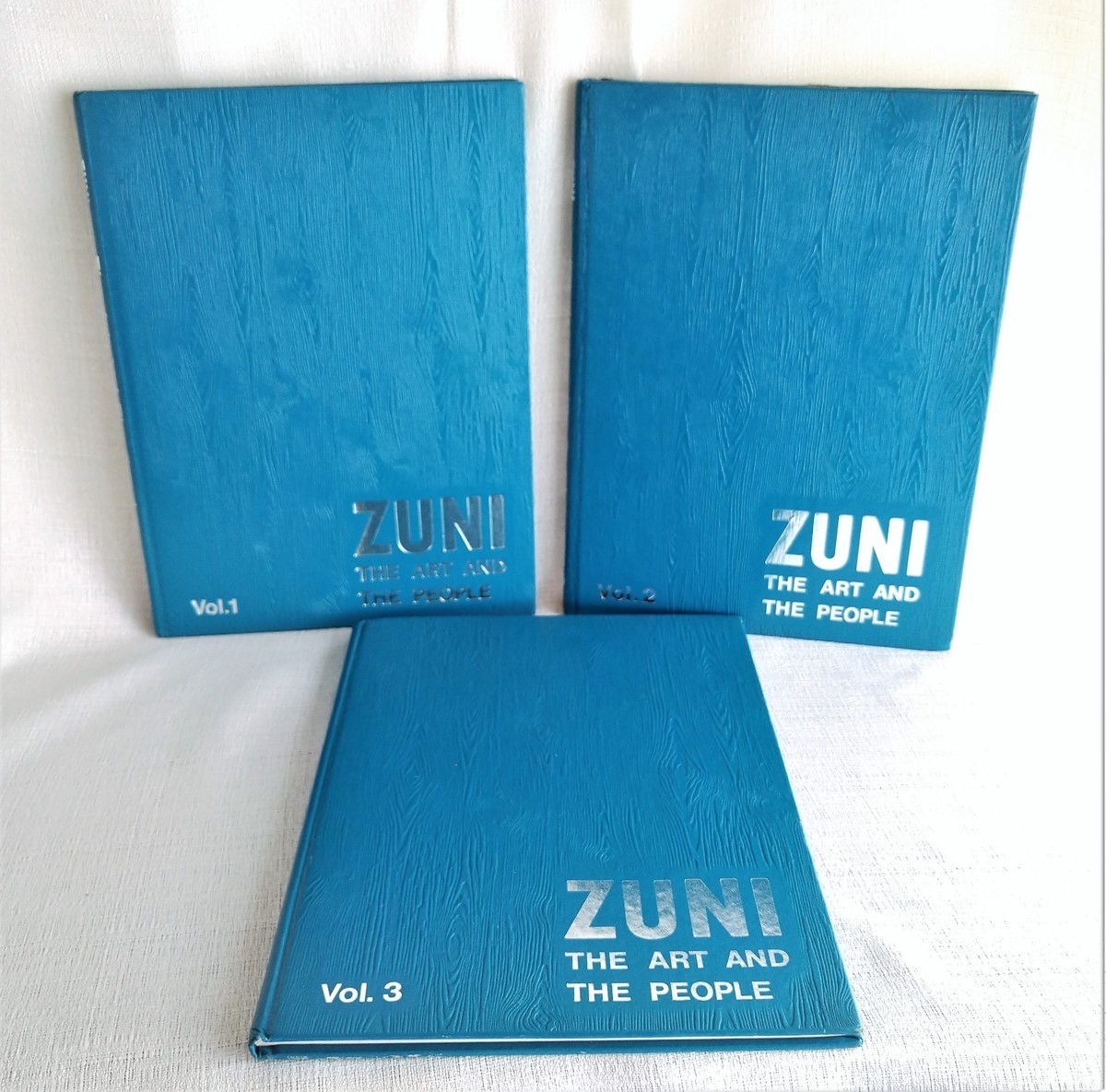 3 pcs. set zni group Indian * jewelry foreign book Zuni The Art and the People turquoise / silver accessory neitib* american 