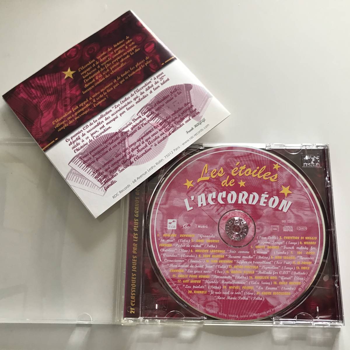 中古CD Les Etoiles de L'Accordeon アコーディオン・ラウンジ・コンピレーション EMI RDC 580 722-2_画像5