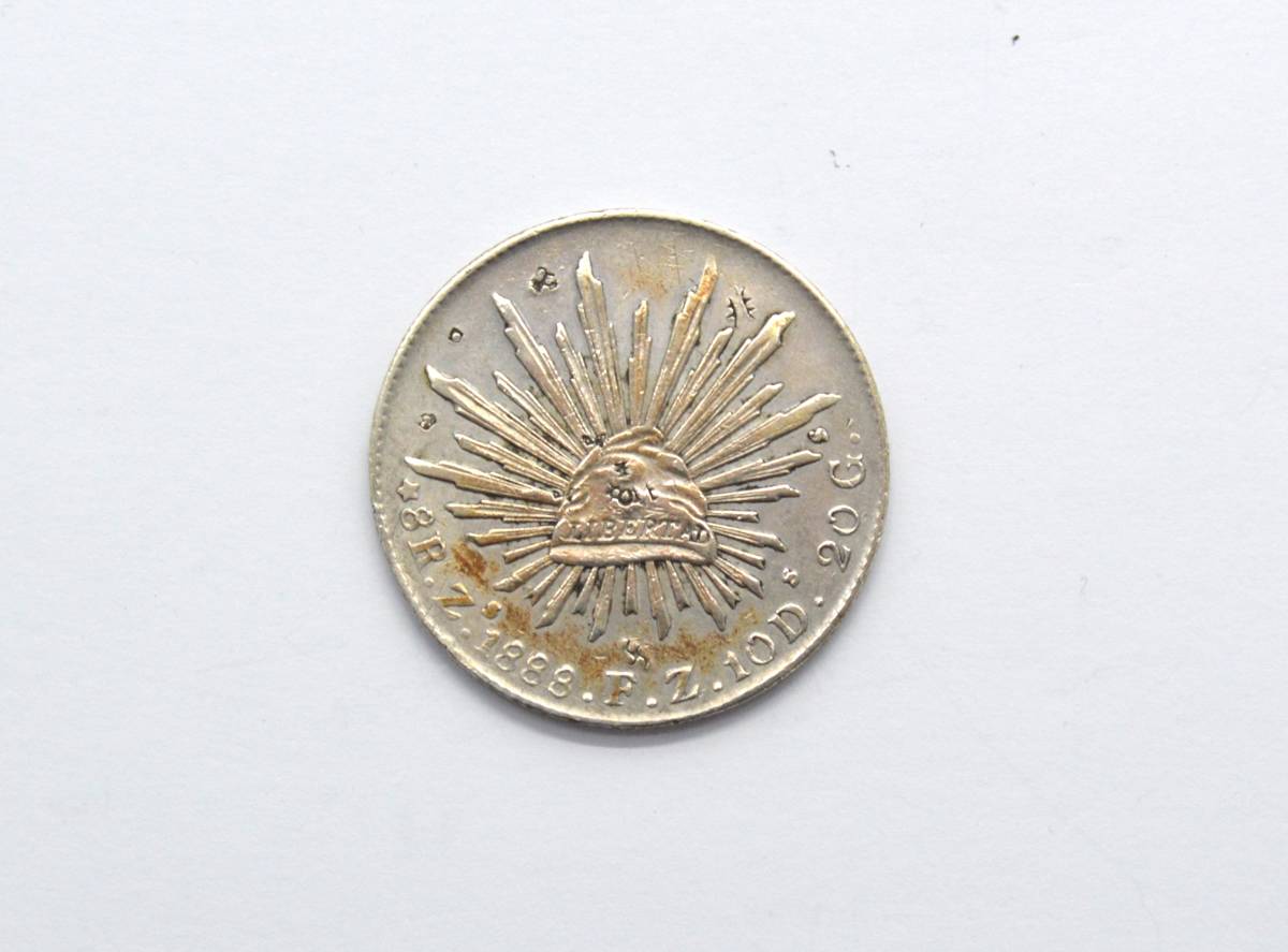 ヤフオク! - [プラチナコイン] メキシコ 8レアル銀貨 1888年