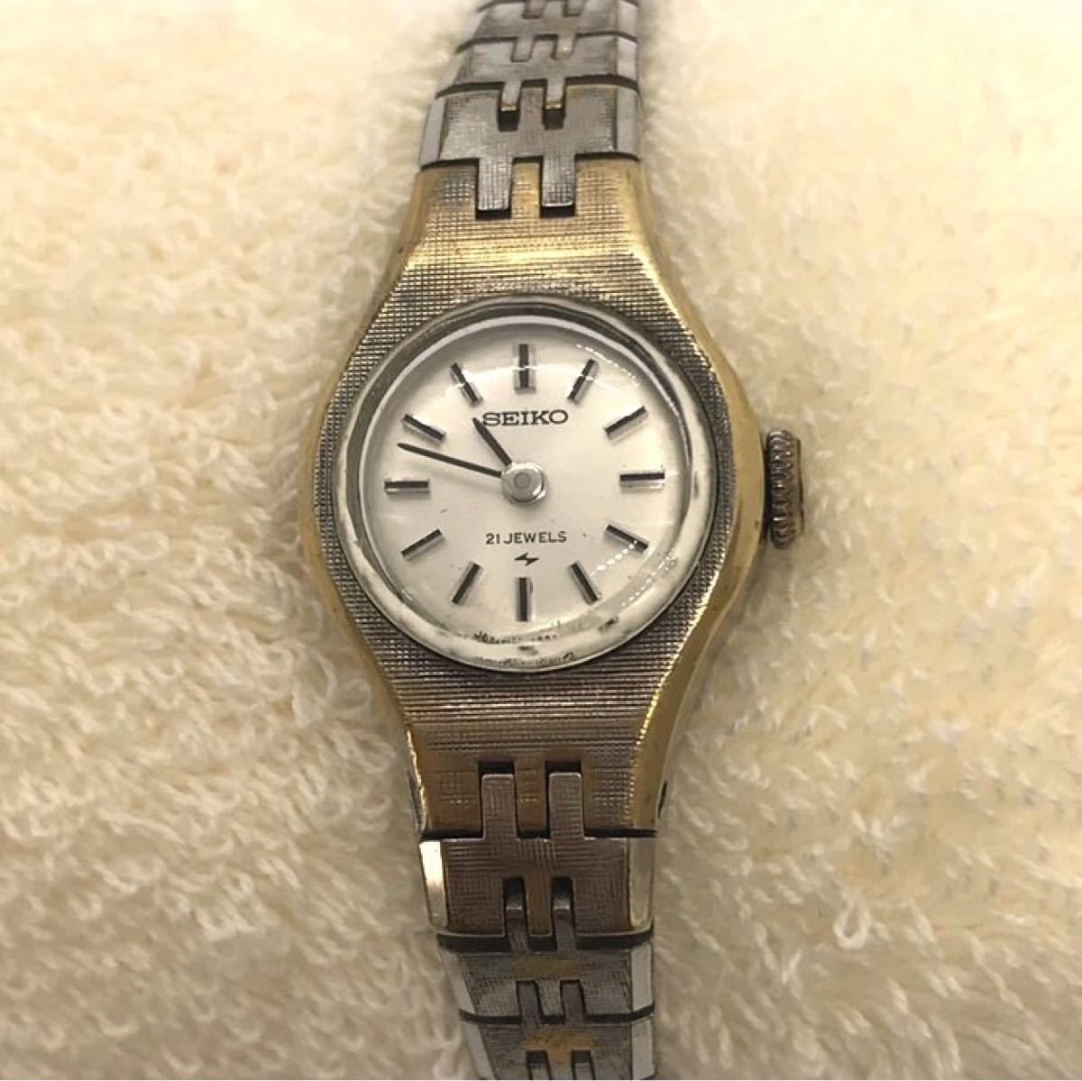美品 アンティーク SEIKO セイコー 21JEWELS レディース 腕時計 手巻き ヴィンテージ 1962年製 即日発送